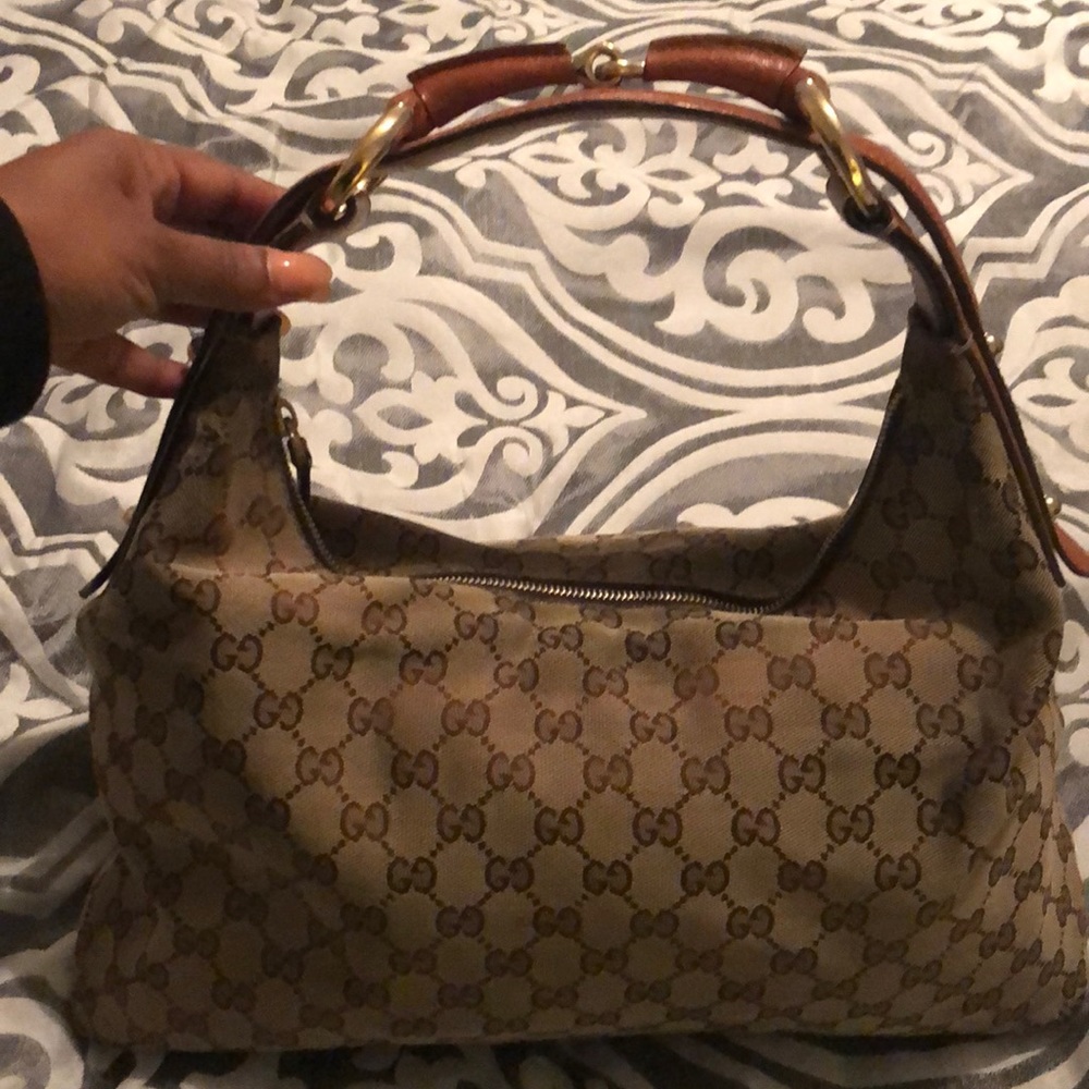 Authentic Gucci print Shoulder Bag
